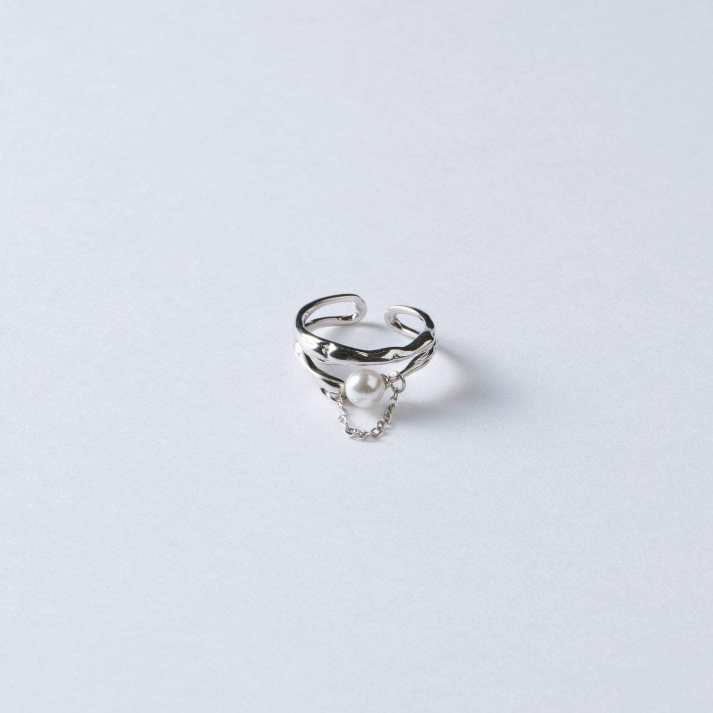 LUEURS MOUVANTES - Bague en Argent 925 avec Perle