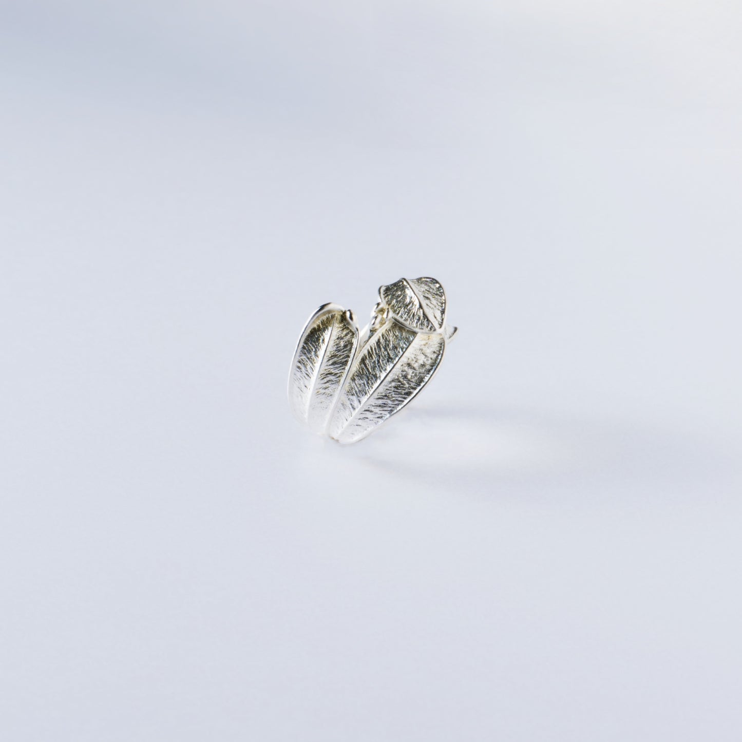 FEUILLE RETOURNANT À SES RACINES - Bague en Argent 925