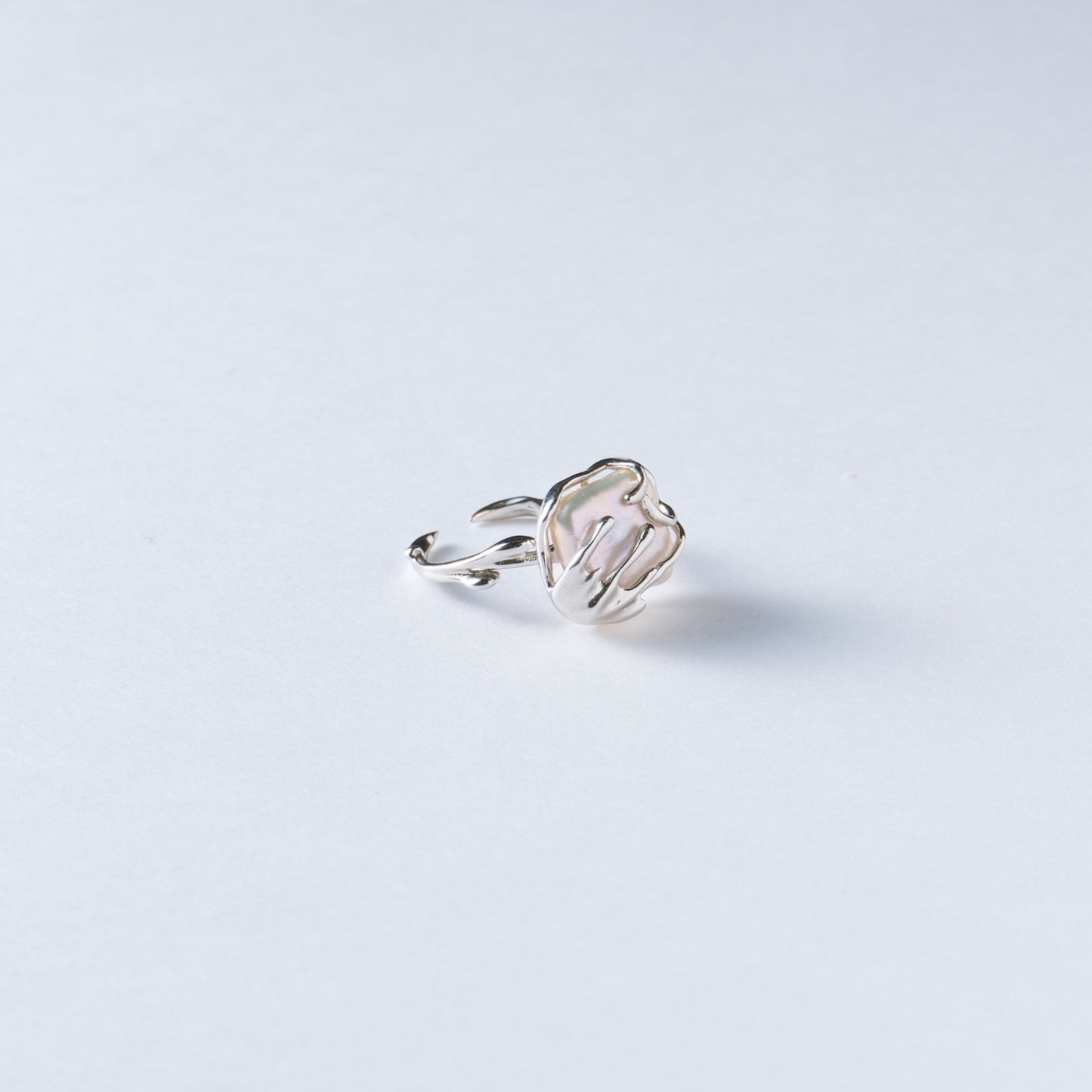 LUEUR DE PERLE - Bague en Argent 925 avec Perle