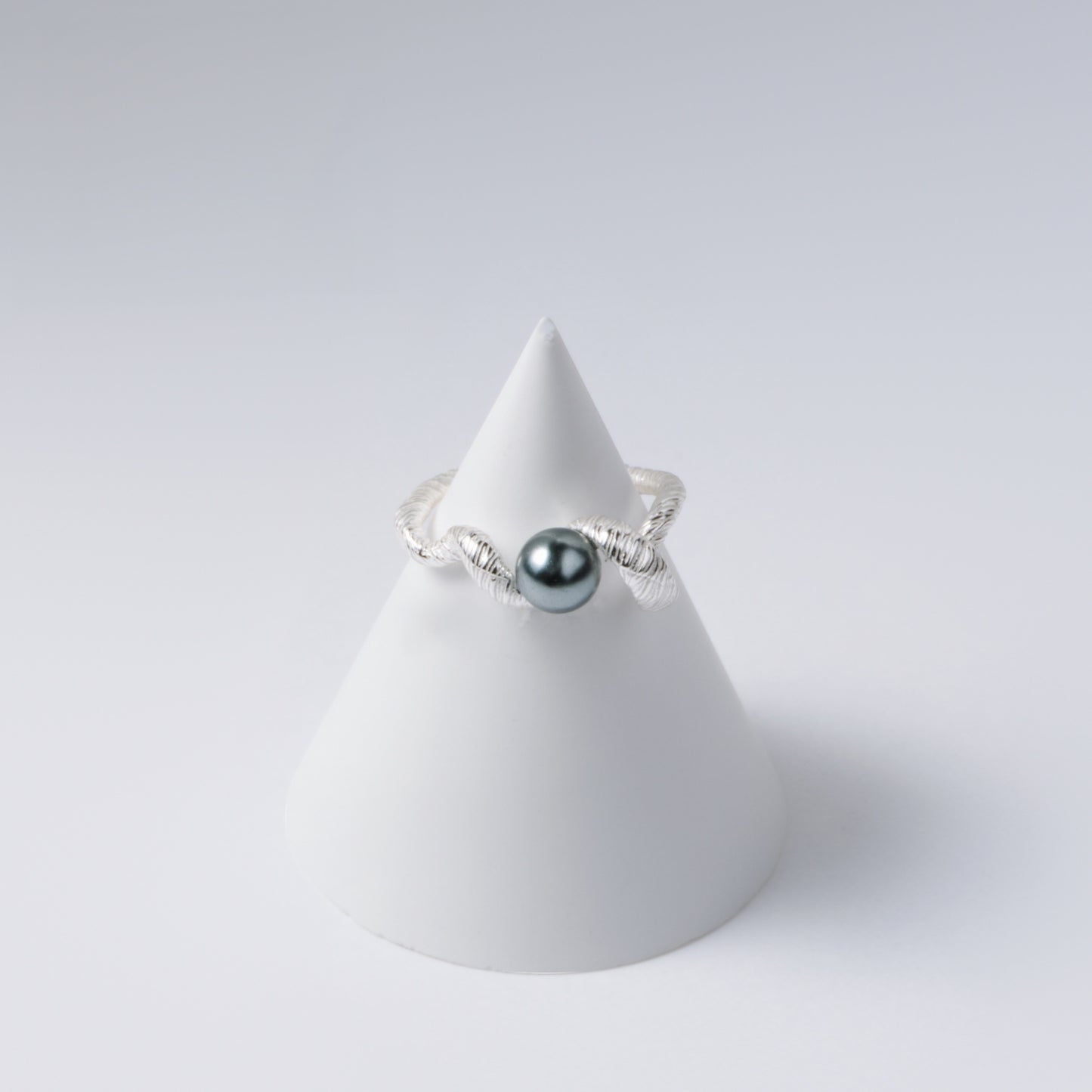 PERLE NOIRE - Bague en Argent 925 avec Perle