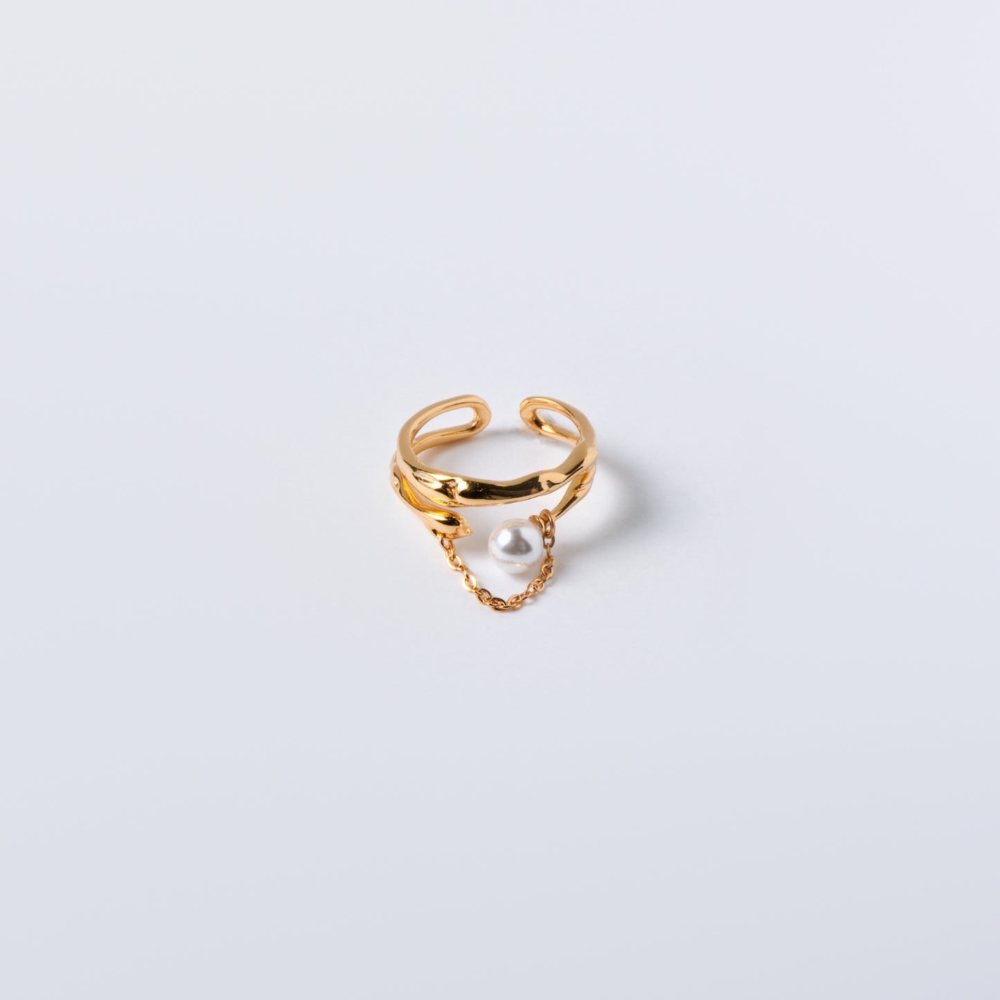 LUEURS MOUVANTES - Bague en Argent 925 avec Perle