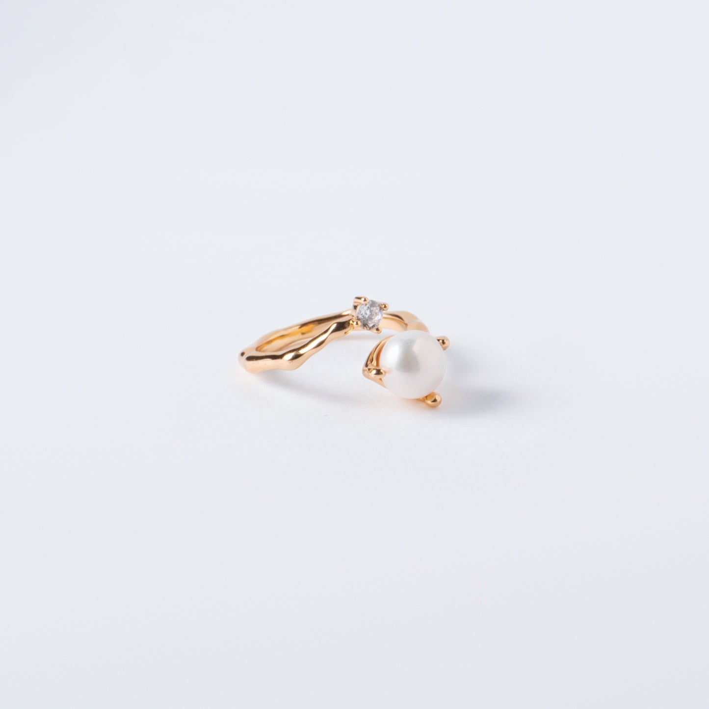MURMURES DE PERLES DANS LA VOIE LACTÉ - Bague en Argent 925 avec Perle