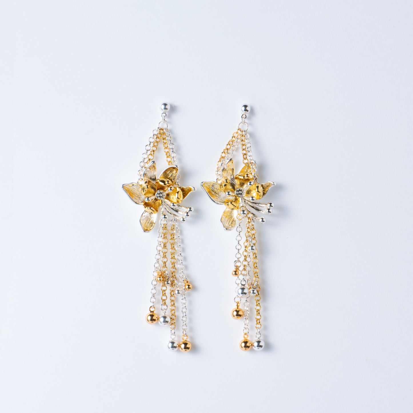LANTERNE DE LOTUS - Boucles d'Oreille en Argent 925