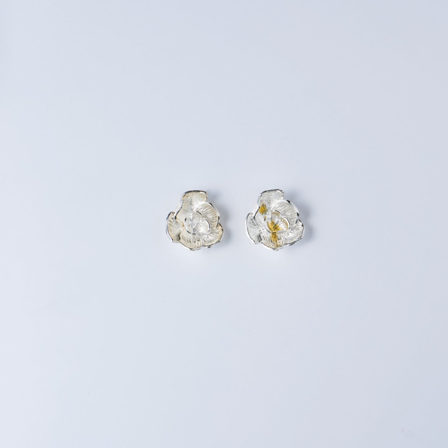 CENDRE D'ORCHIDÉE - Boucles d'Oreille en Argent 925