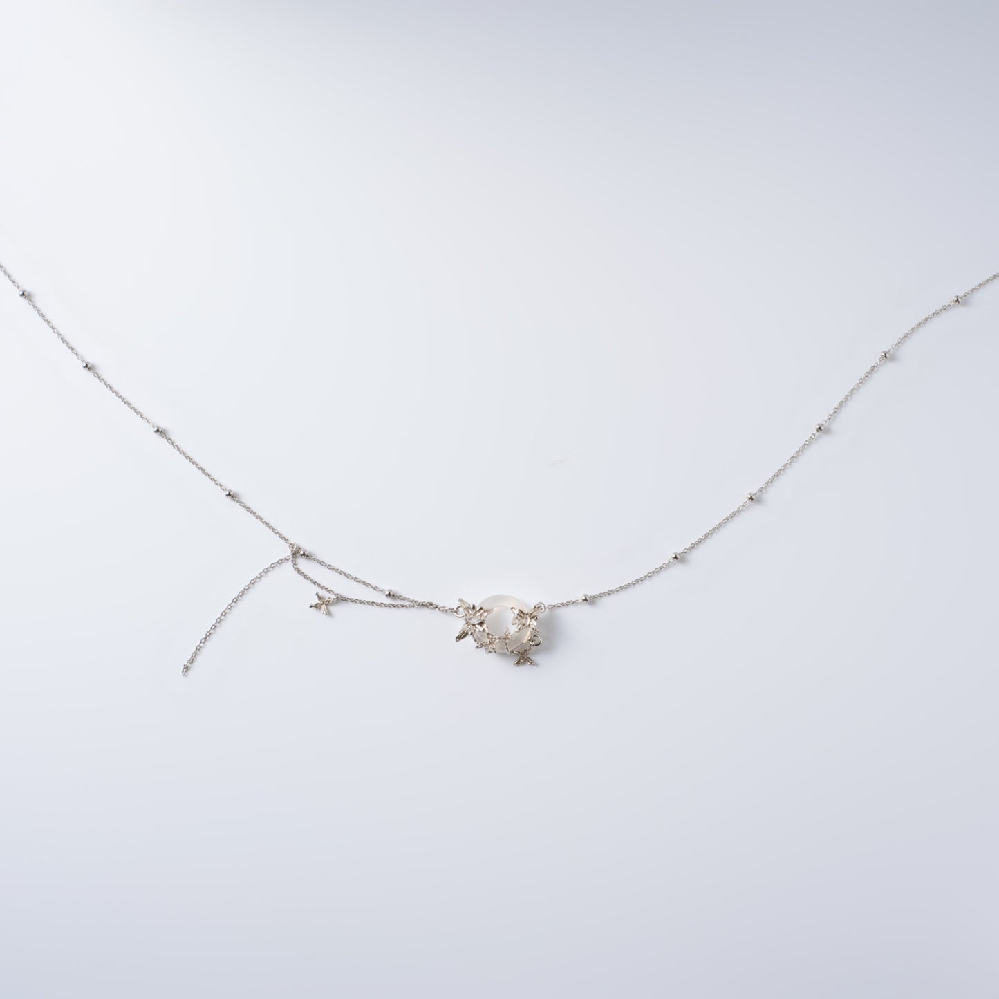 BOUCLE DE PAIX - Collier en Argent 925 avec Jade