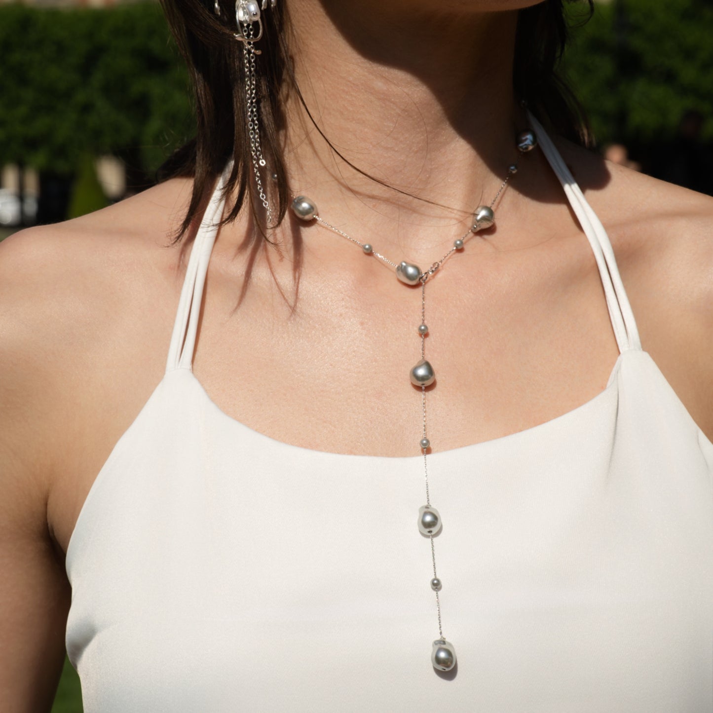 CIEL ÉTOILÉ - Collier en Argent 925 avec Perles