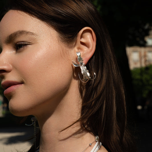 IRIS II - Boucles d'Oreille en Argent 925