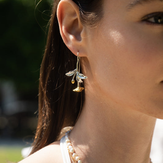 POMMIER IMMORTEL- Boucles d'Oreilles en Argent 925