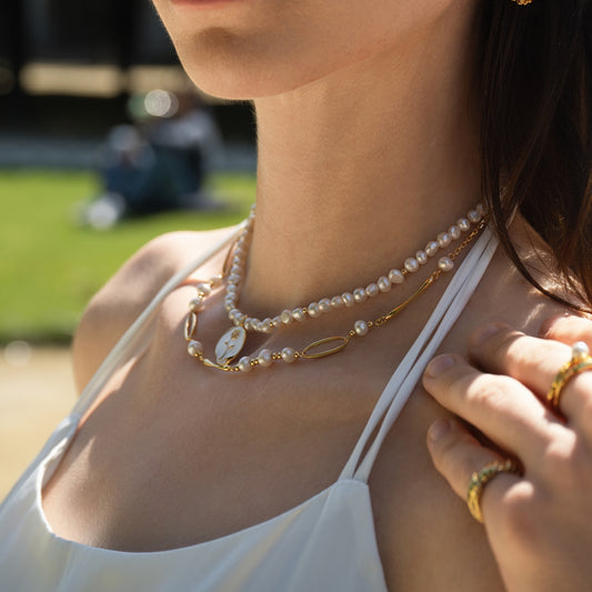 REFLET DE PERLE DANS LA ROSÉE MATINALE - Collier de Perles