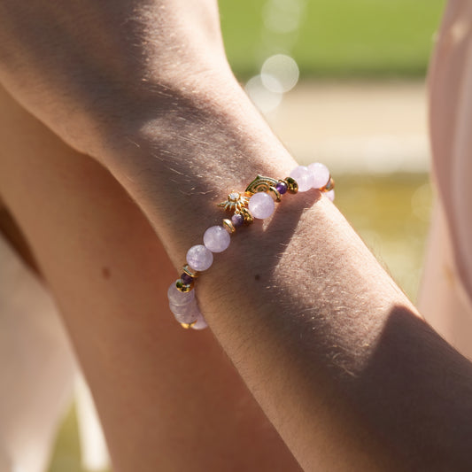 AURA POURPRE VENANT DE L'EST - Bracelet Améthyste
