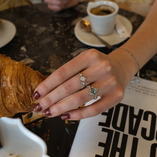 PAPILLON BRISÉ - Bague en Argent 925