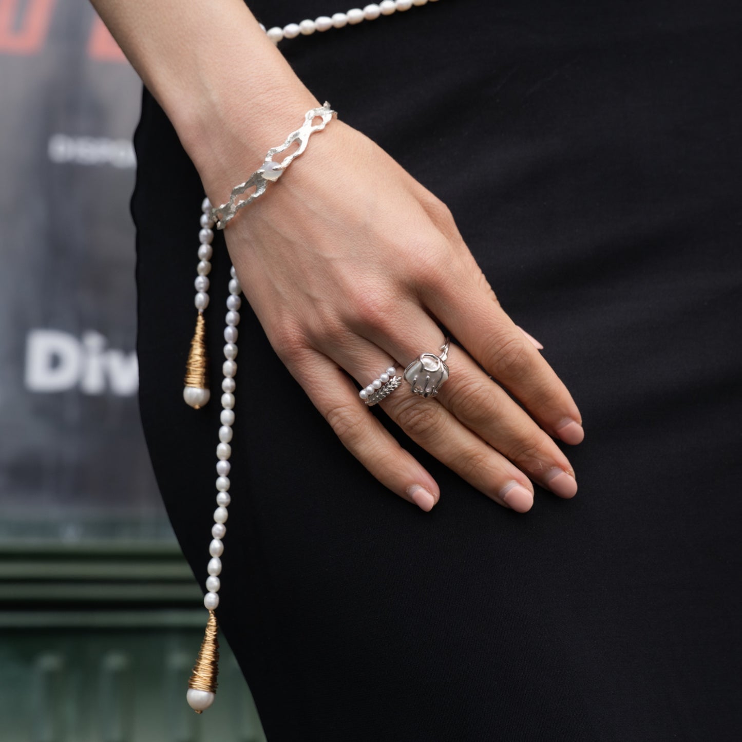 LUEUR DE PERLE - Bague en Argent 925 avec Perle