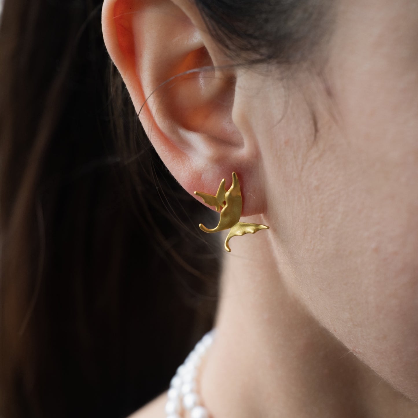 DANSE DES PAPILLONS - Boucles d'Oreille en Argent 925