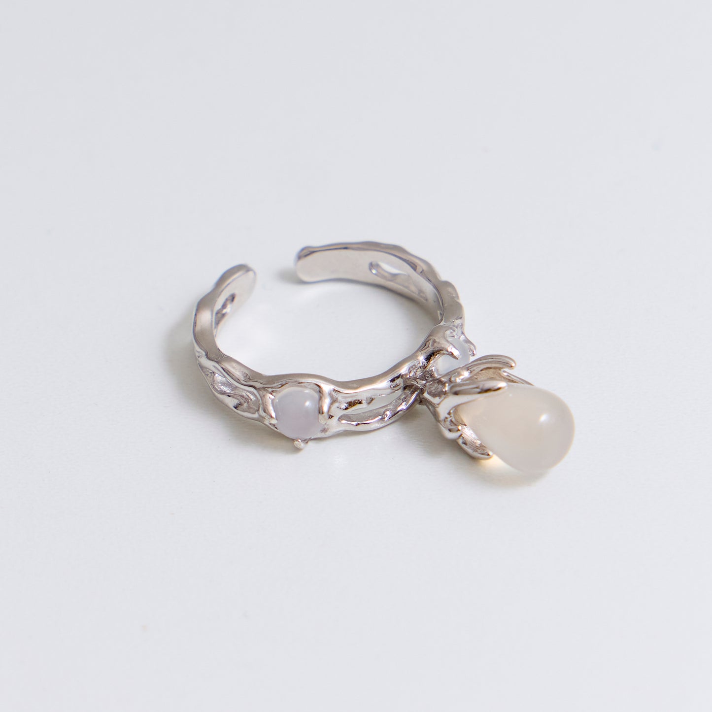 JADE CARESSÉ - Bague en Argent 925 avec Jade