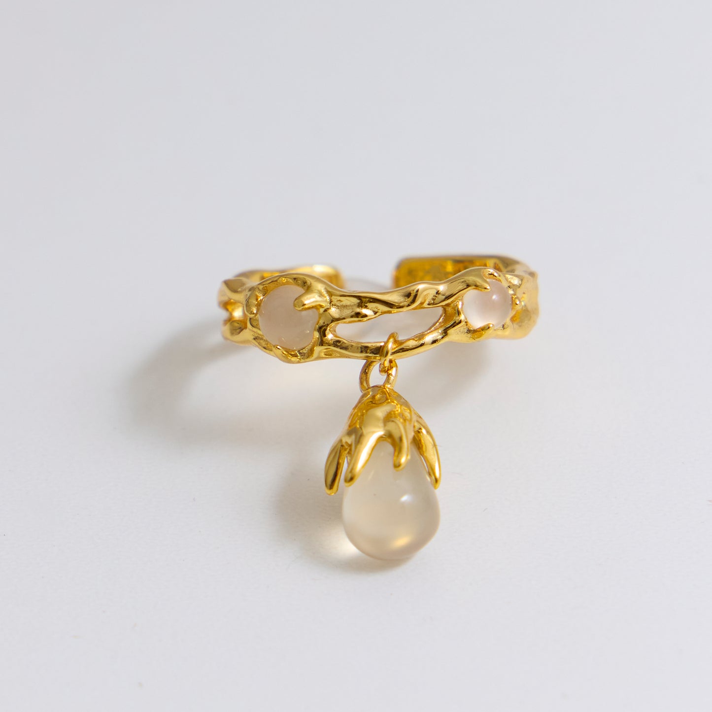 JADE CARESSÉ - Bague en Argent 925 avec Jade