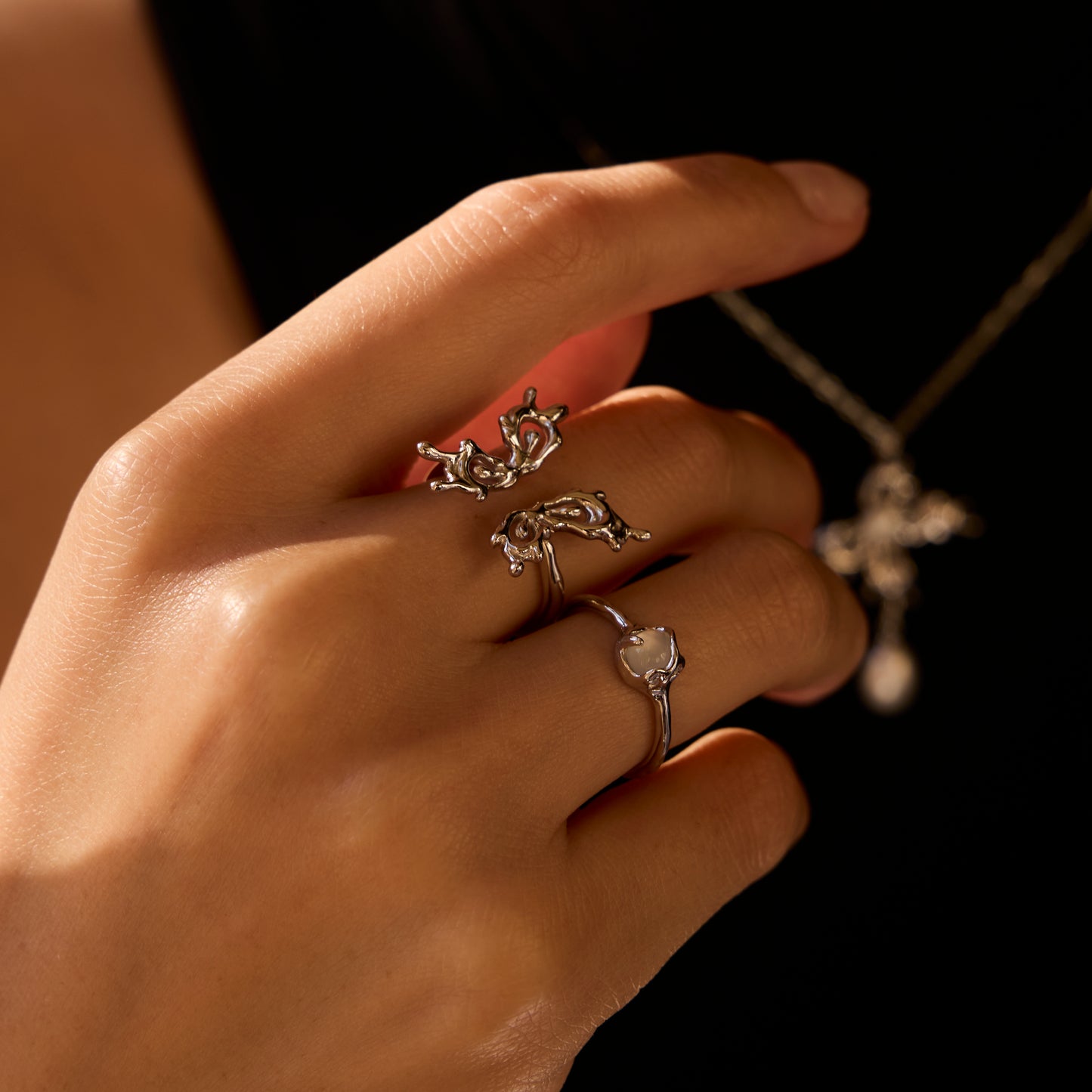 VOLEUR DE FLEURS - Bague en Argent 925