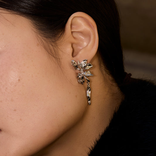 CLAIR DE LUNE SUR LAC D'ARGENT - Boucles d'oreilles en Argent 925