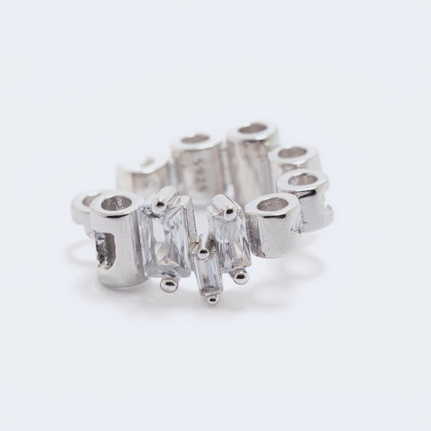 CRISTAL D'ARGENT - Manchette d'Oreille en Argent 925