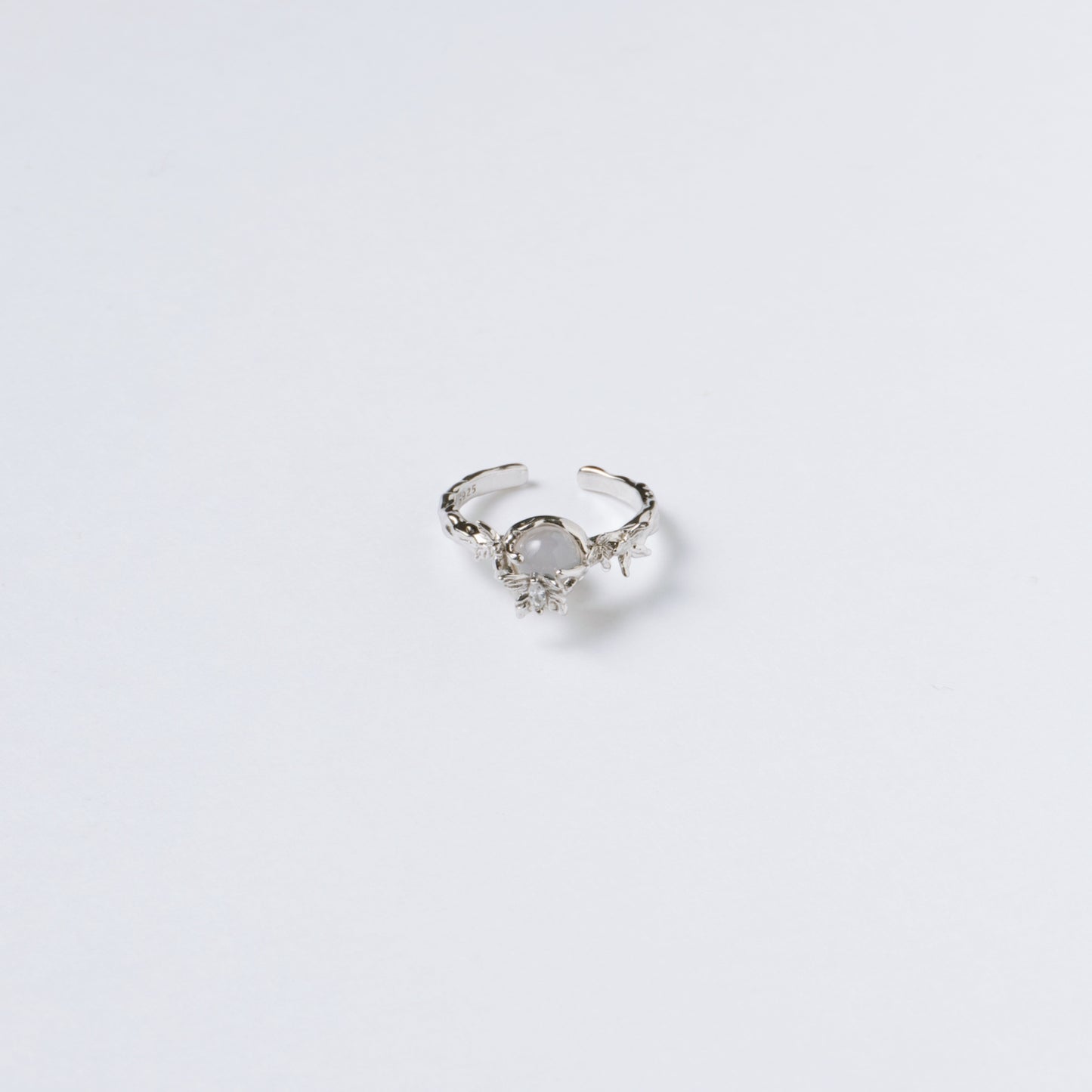 PAPILLON SUR LA BRANCHE DU SUD - Boucle d'Oreille en Argent 925 avec Jade