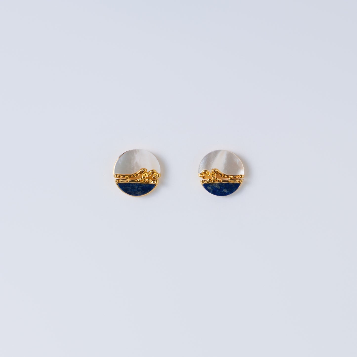 LUNE PLEINE SUR LA TOUR DE L'OUEST - Boucles d'Oreille avec des Perles
