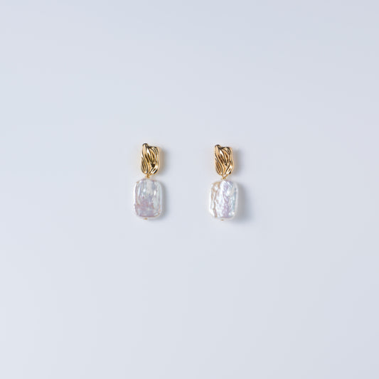 PERLE RÉFLÉCHISSANT LA SPLENDEUR DU SOLEIL - Boucles d'Oreille en Perles