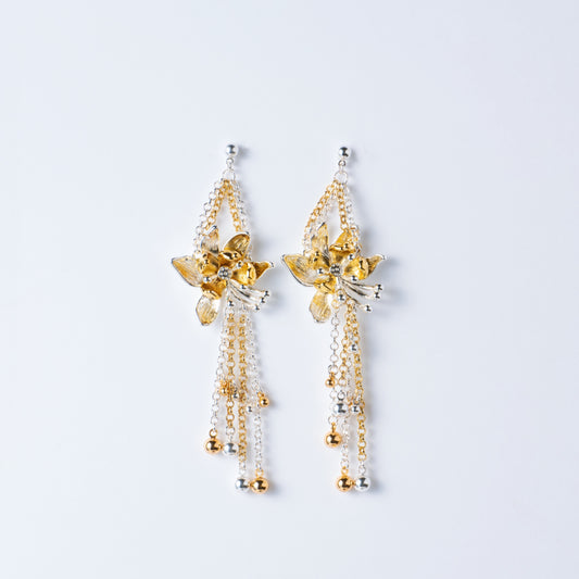 LANTERNE DE LOTUS - Boucles d'Oreille en Argent 925