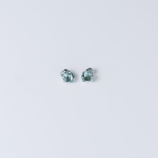 LARMES BLEUES - Boucles d'Oreille en Argent 925