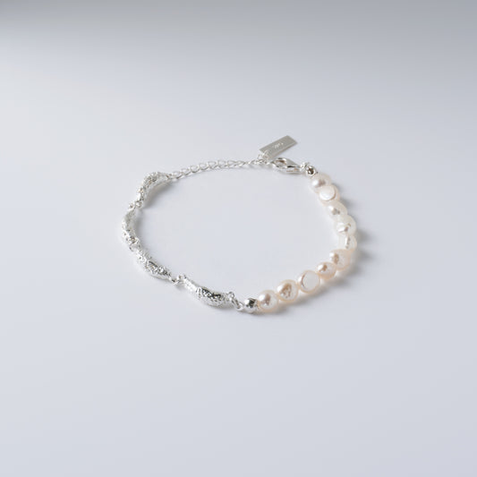 QUELQUES FRAGMENTS D'ARGENT - Bracelet en Argent 925 avec Perles