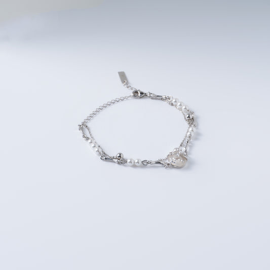BOUCLE DE PAIX - Bracelet en Argent 925 avec Perles