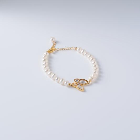 LARMES DE PAPILLON - Bracelet de Perles