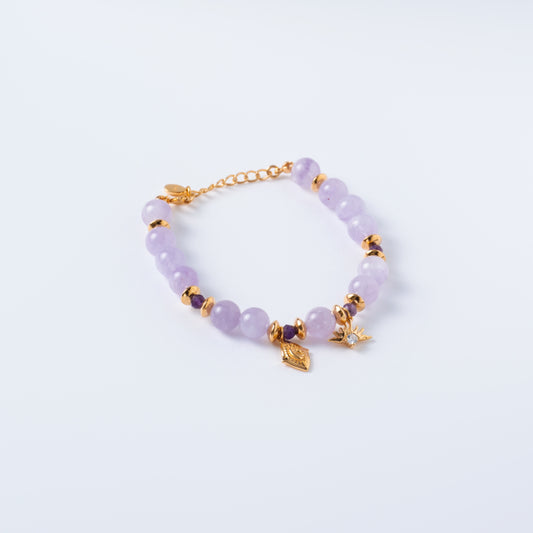 AURA POURPRE VENANT DE L'EST - Bracelet Améthyste