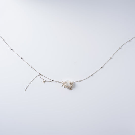 BOUCLE DE PAIX - Collier en Argent 925 avec Jade