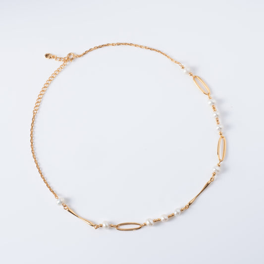 REFLET DE PERLE DANS L'EAU D'AUTOMNE - Collier de perles