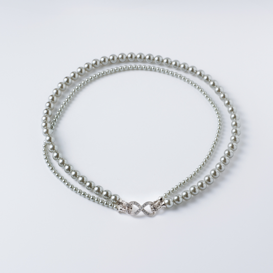INFINI - Collier de perles d'eau douce
